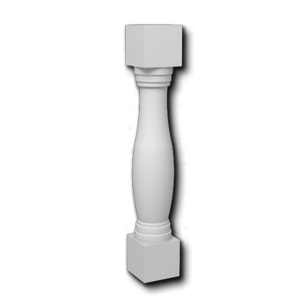 BALUSTRE 4"x4"x25" (+7" MC ET LISSE)