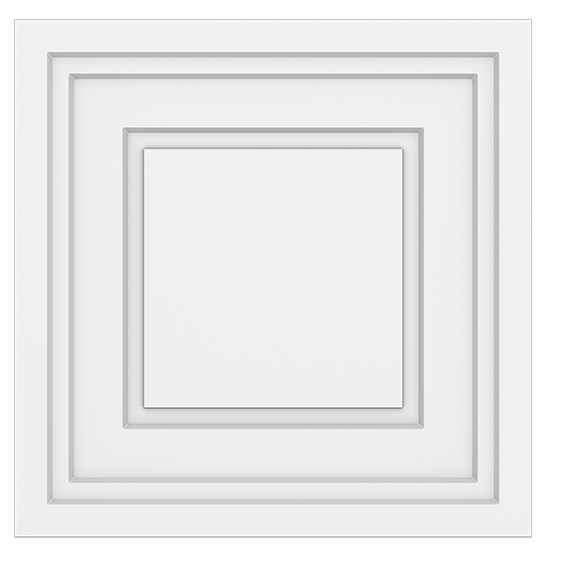 MEDAILLON PLAFOND CARRE 24X24"