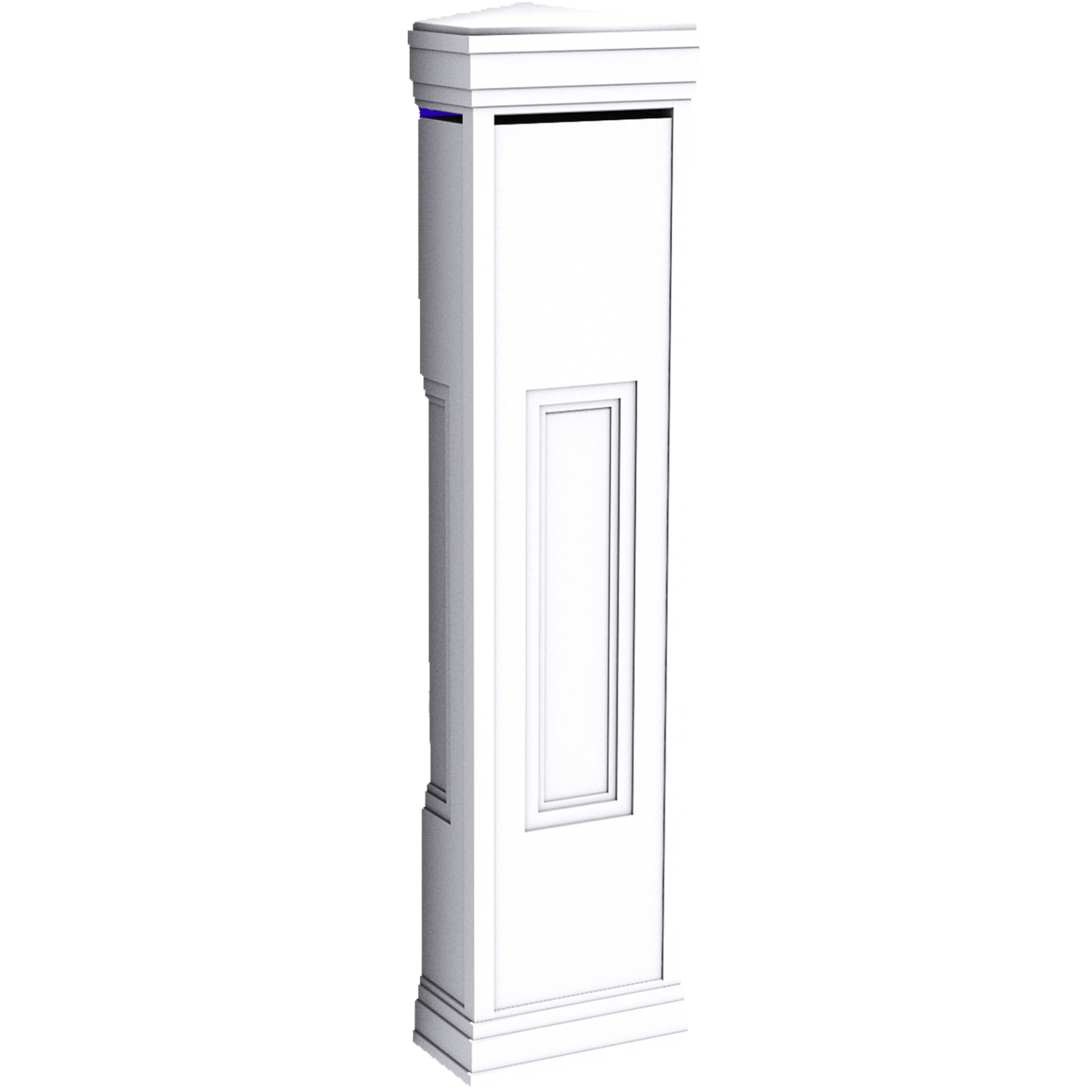 DEMI POTEAU CARRE 8 X 4 X 48 Replico